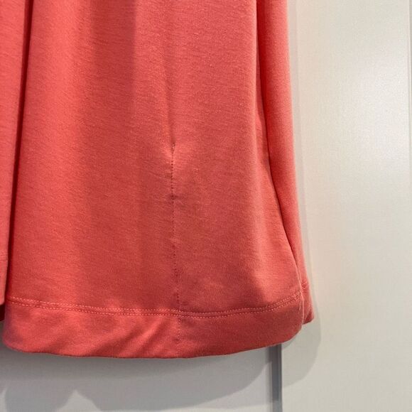 Horny Toad Women’s Large Coral Pink Athletic Mini Tennis Dress Sleeveless Seahor - Picture 9 of 14